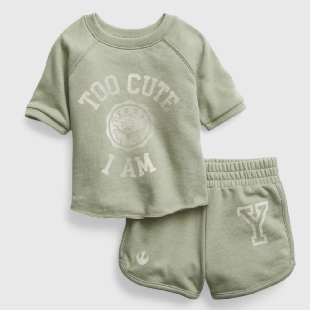 Sold Out Star Wars Yoda Sweat Short Set NIP